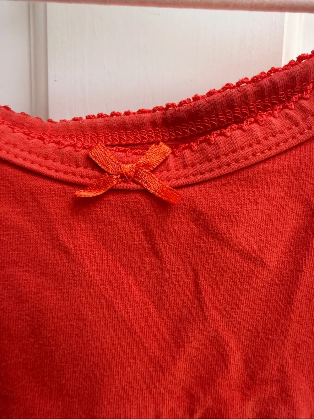 The Children's Place 4T Girls Red Lace-Trim Tank Top Blouse Shirt